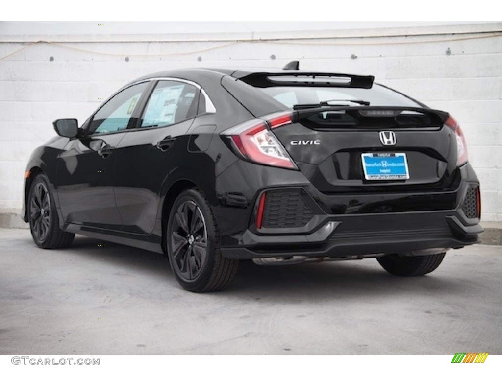 2017 Civic EX Hatchback - Crystal Black Pearl / Black photo #2