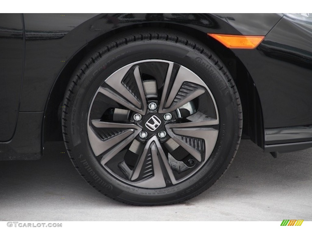 2017 Civic EX Hatchback - Crystal Black Pearl / Black photo #4