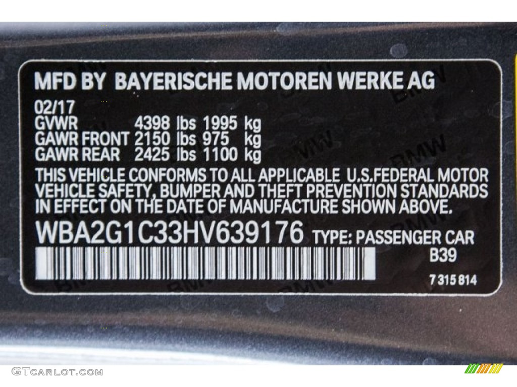 2017 2 Series M240i Coupe - Mineral Grey Metallic / Black photo #11