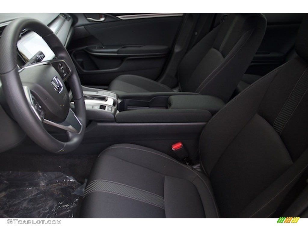 2017 Civic EX Hatchback - Crystal Black Pearl / Black photo #7