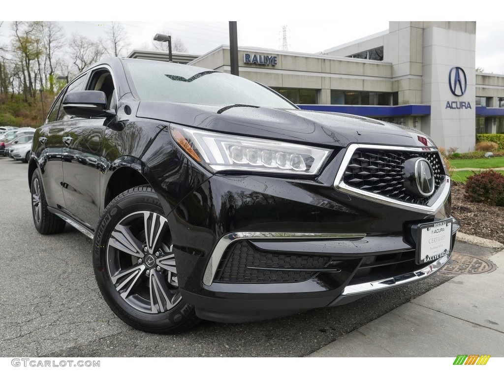 2017 MDX SH-AWD - Crystal Black Pearl / Parchment photo #1