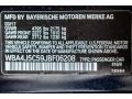 416: Carbon Black Metallic 2018 BMW 4 Series 440i Gran Coupe Color Code