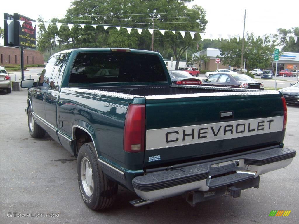 1997 C/K C1500 Silverado Extended Cab - Emerald Green Metallic / Neutral Shale photo #5