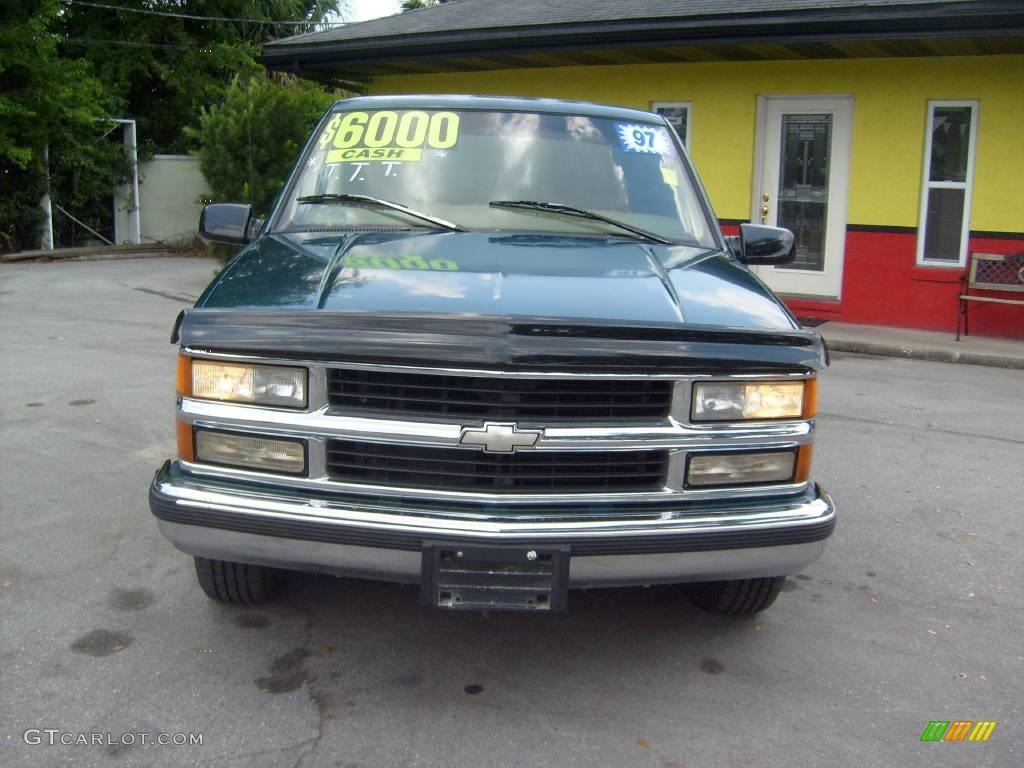 1997 C/K C1500 Silverado Extended Cab - Emerald Green Metallic / Neutral Shale photo #8
