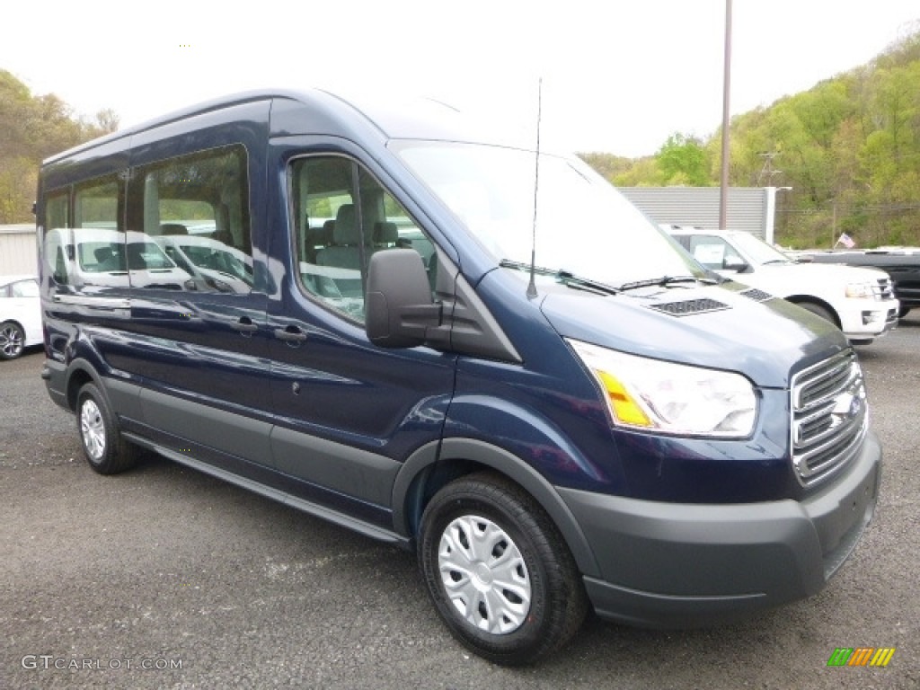 Blue Jeans 2017 Ford Transit Wagon XLT 350 MR Long Exterior Photo #120065493