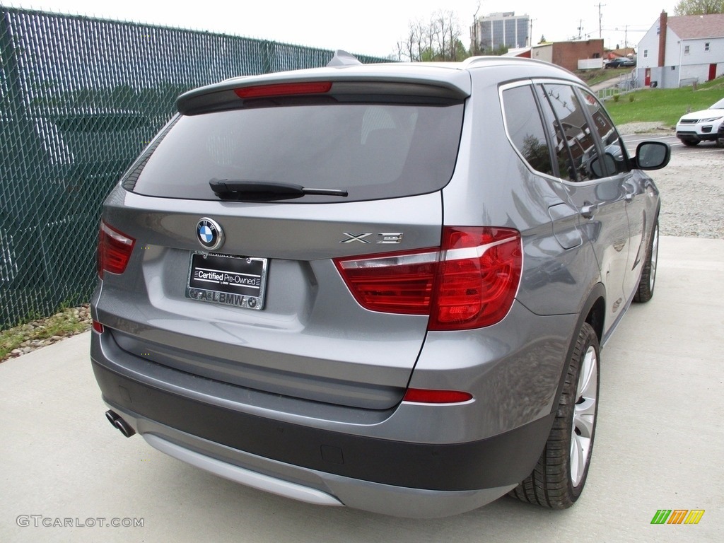 2012 X3 xDrive 35i - Space Gray Metallic / Black photo #4