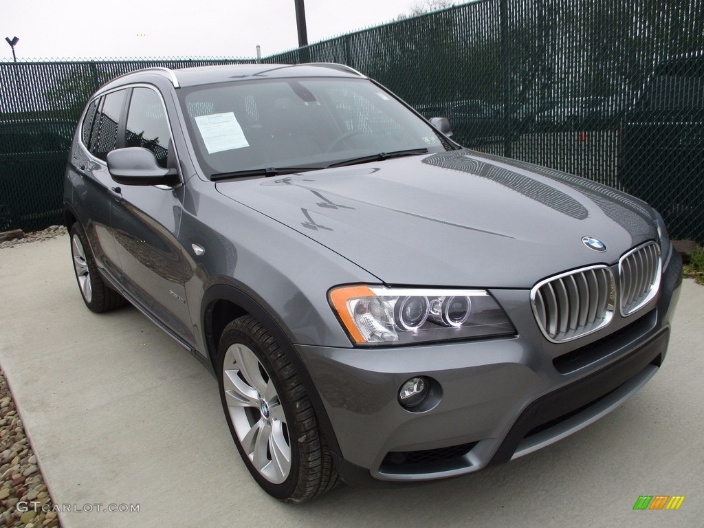 2012 X3 xDrive 35i - Space Gray Metallic / Black photo #5