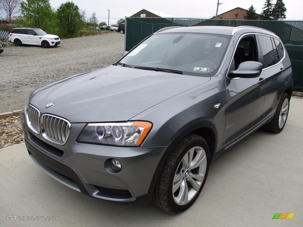 2012 X3 xDrive 35i - Space Gray Metallic / Black photo #7