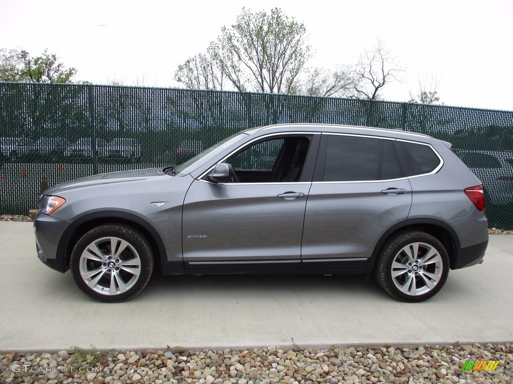 2012 X3 xDrive 35i - Space Gray Metallic / Black photo #8