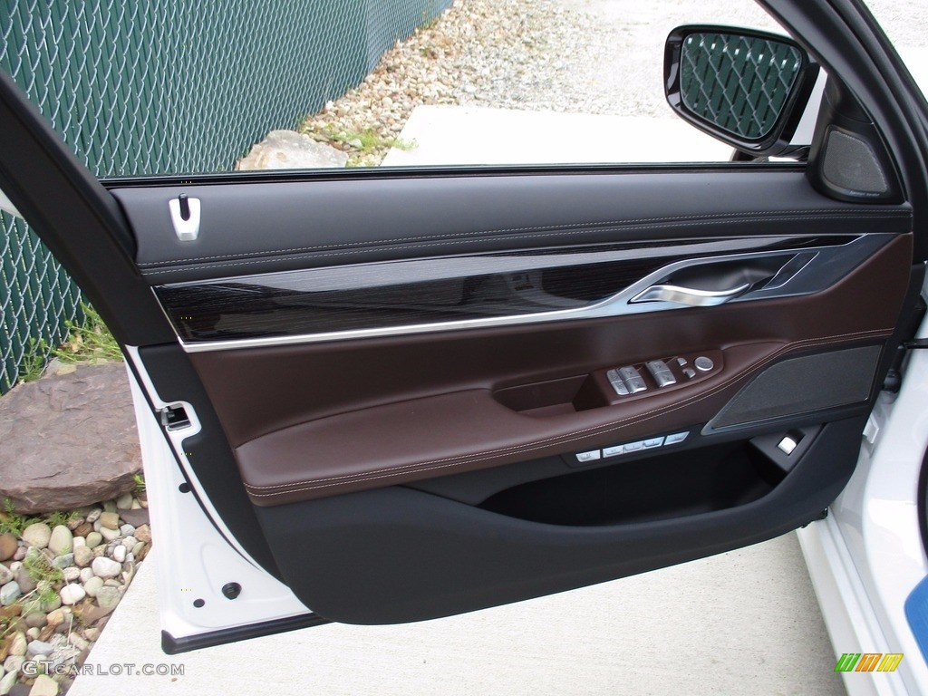 2018 BMW 7 Series 750i xDrive Sedan Mocha Door Panel Photo #120067365