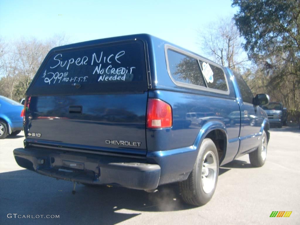 2000 S10 LS Regular Cab - Indigo Blue Metallic / Medium Gray photo #3