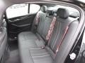 2017 BMW 5 Series Black Interior Rear Seat Photo