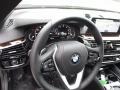 2017 BMW 5 Series Black Interior Steering Wheel Photo