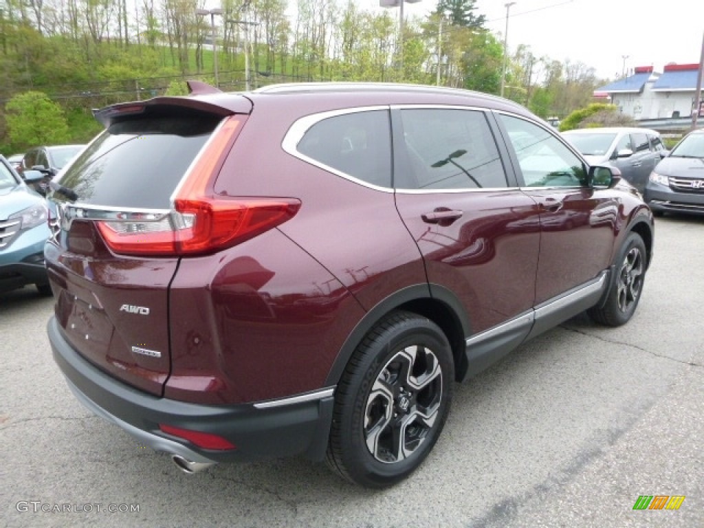 2017 CR-V Touring AWD - Basque Red Pearl II / Gray photo #4