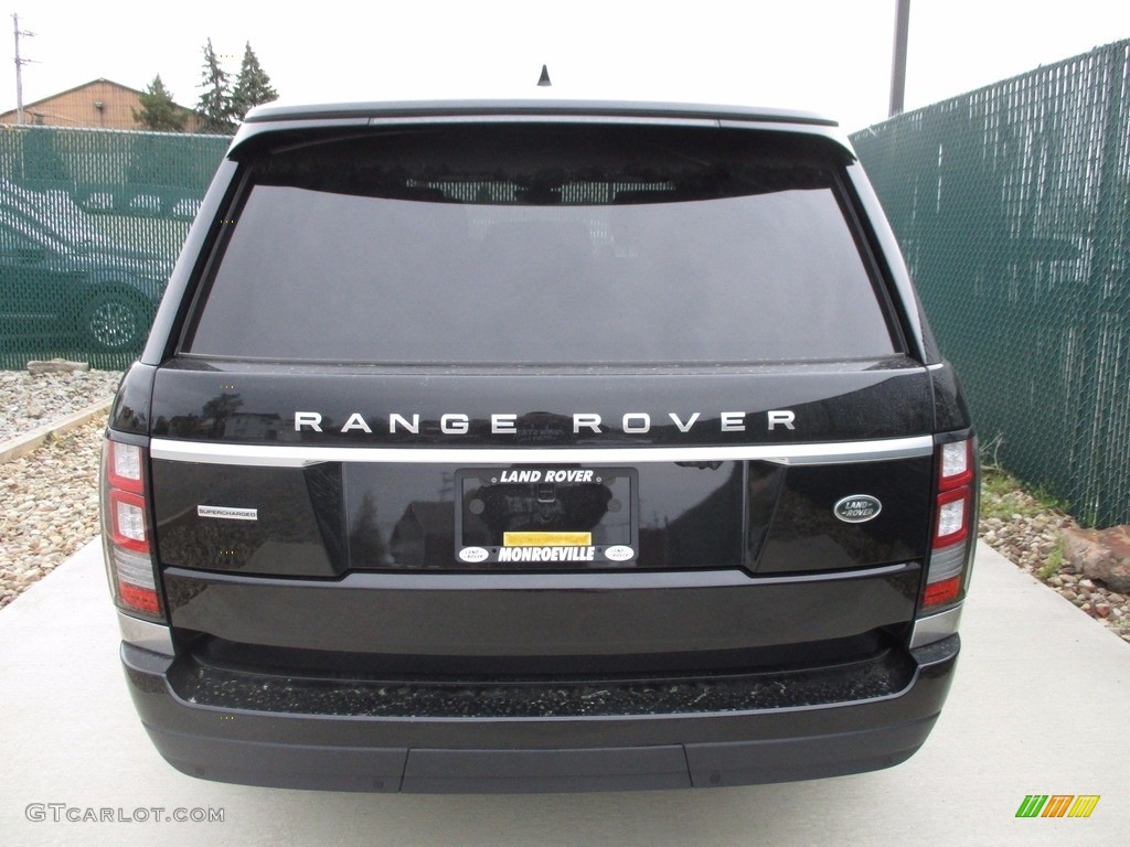 2017 Range Rover Supercharged LWB - Santorini Black Metallic / Ebony/Ebony photo #9