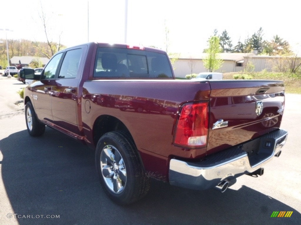 2017 1500 Big Horn Crew Cab 4x4 - Delmonico Red Pearl / Black/Diesel Gray photo #4