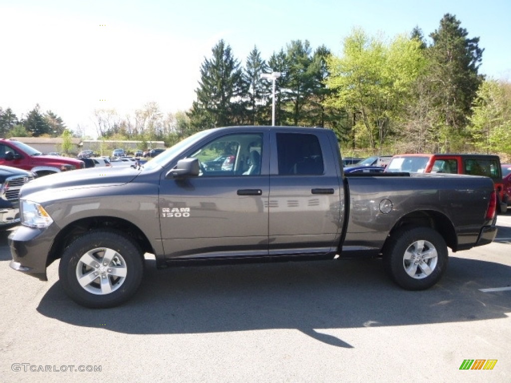 2017 1500 Express Quad Cab 4x4 - Granite Crystal Metallic / Black/Diesel Gray photo #3