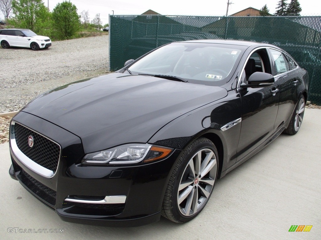 Ebony 2017 Jaguar XJ R-Sport AWD Exterior Photo #120069501