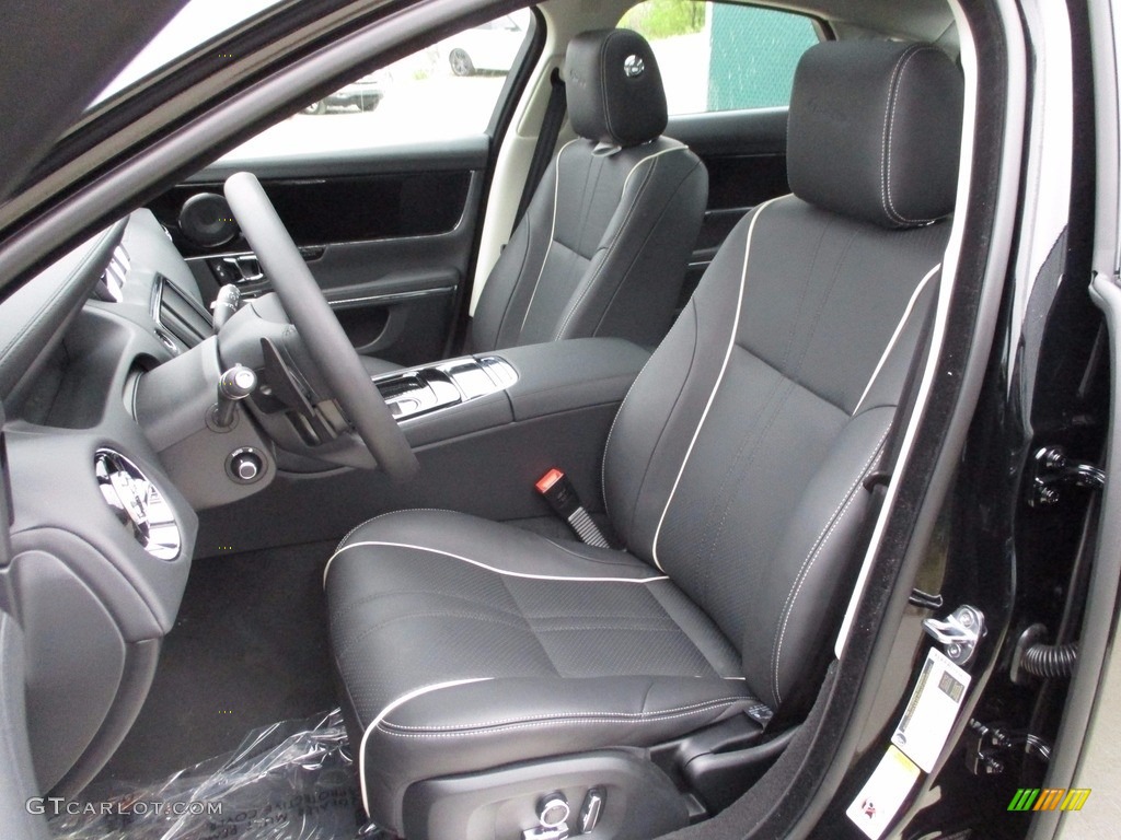 Jet/Ivory Interior 2017 Jaguar XJ R-Sport AWD Photo #120069645