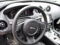 2017 Jaguar XJ Jet/Ivory Interior Steering Wheel Photo