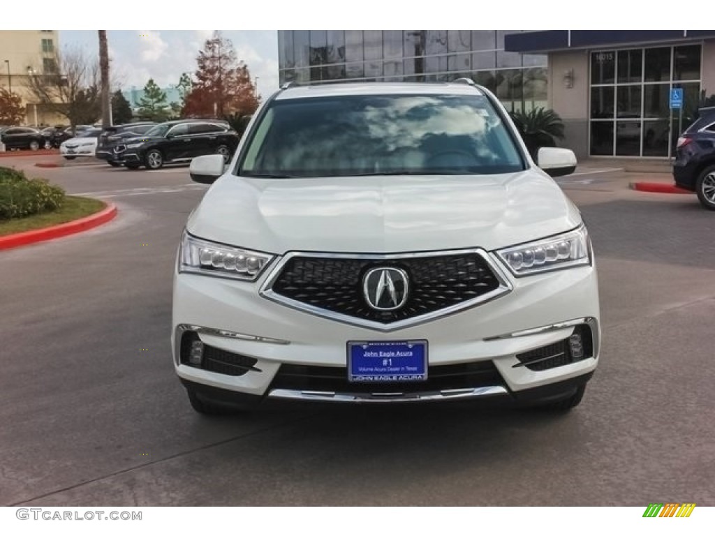 2017 MDX Advance SH-AWD - White Diamond Pearl / Parchment photo #2