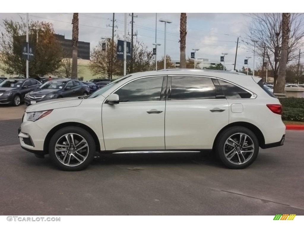 2017 MDX Advance SH-AWD - White Diamond Pearl / Parchment photo #4