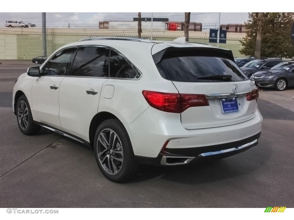 2017 MDX Advance SH-AWD - White Diamond Pearl / Parchment photo #5
