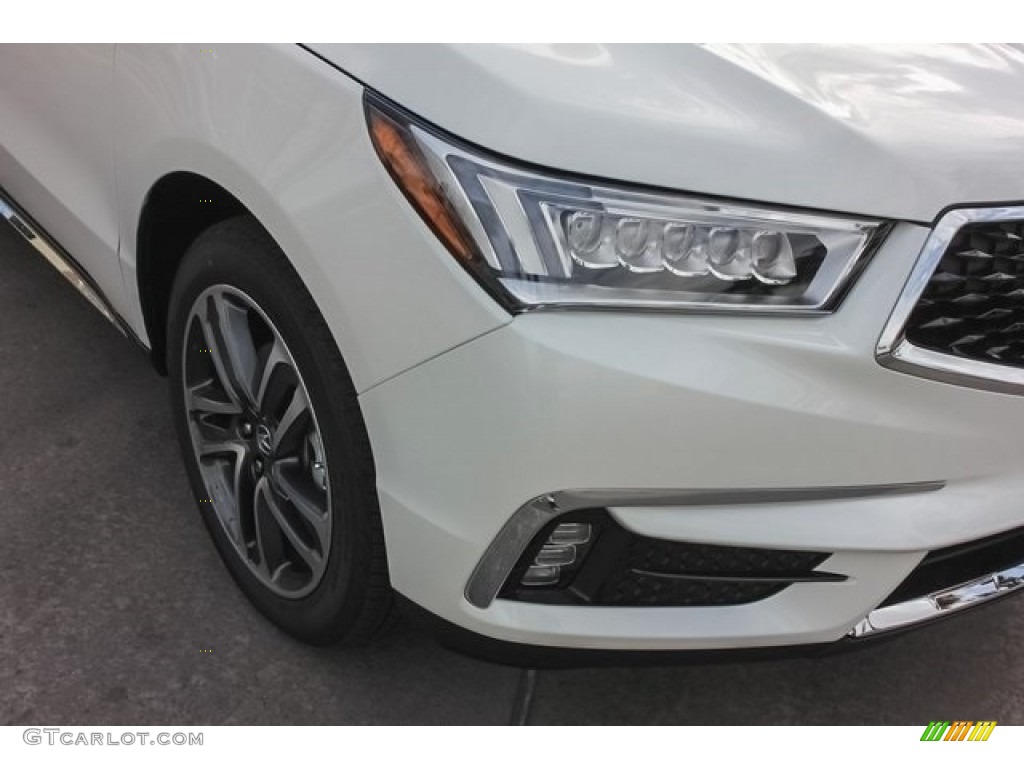 2017 MDX Advance SH-AWD - White Diamond Pearl / Parchment photo #10