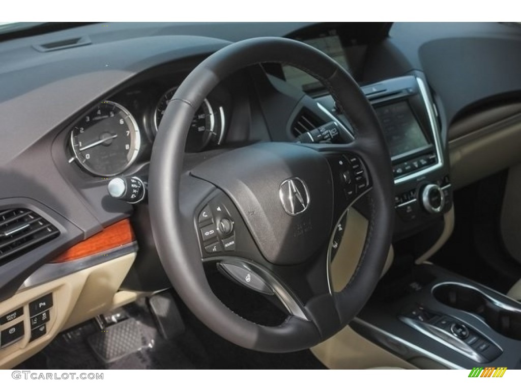 2017 MDX Advance SH-AWD - White Diamond Pearl / Parchment photo #40