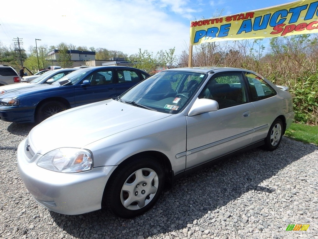 1999 Civic EX Coupe - Vogue Silver Metallic / Dark Gray photo #1