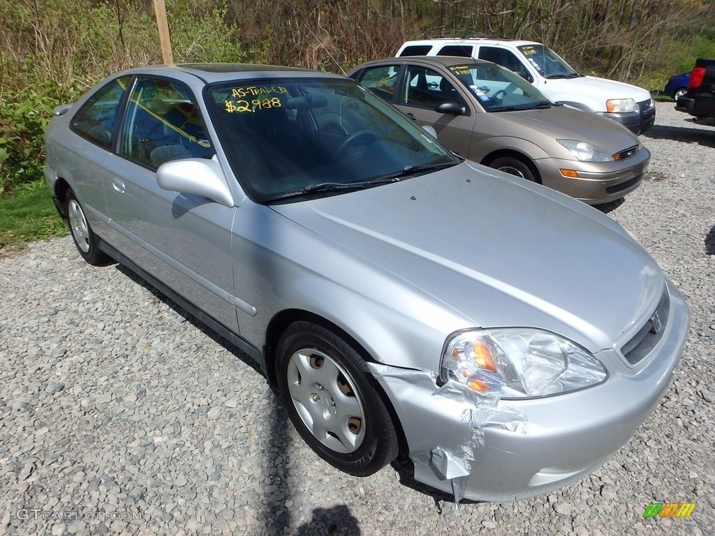 1999 Civic EX Coupe - Vogue Silver Metallic / Dark Gray photo #5