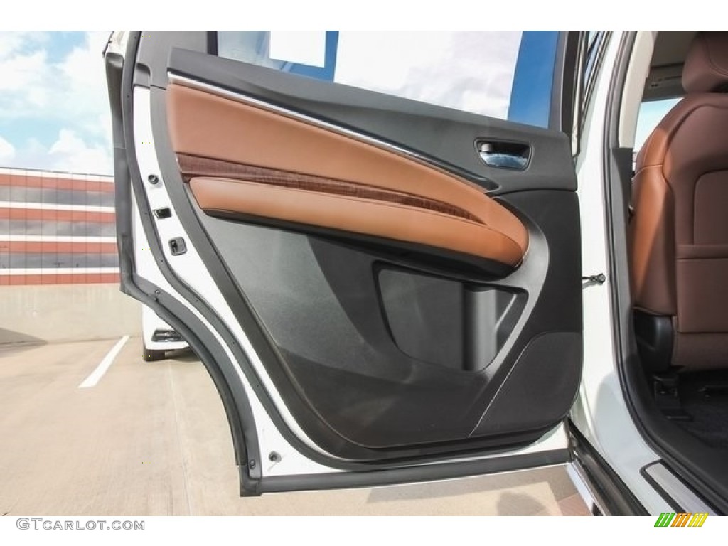 2017 Acura MDX Technology SH-AWD Espresso Door Panel Photo #120073383
