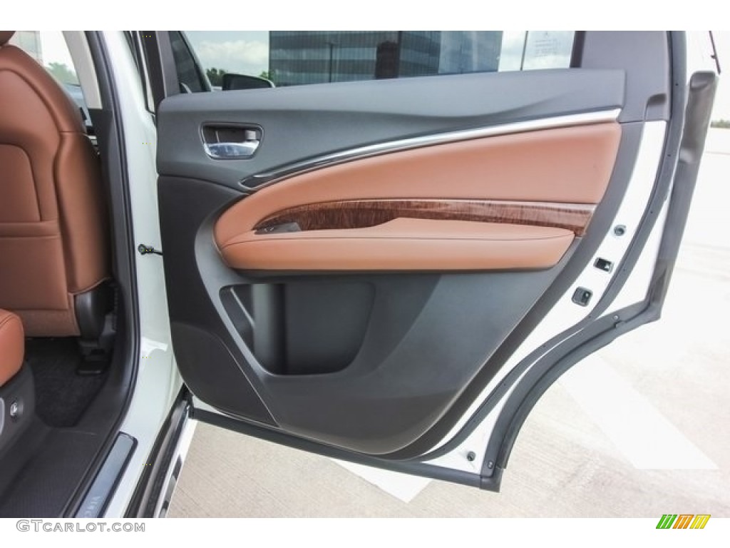 2017 Acura MDX Technology SH-AWD Espresso Door Panel Photo #120073457