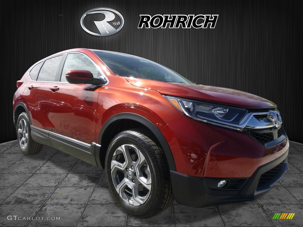 2017 CR-V EX-L AWD - Basque Red Pearl II / Ivory photo #1