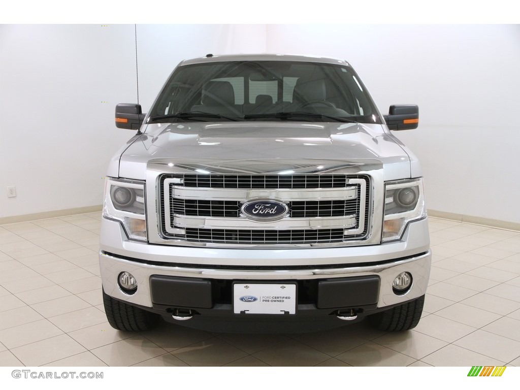 2014 F150 XLT SuperCrew 4x4 - Ingot Silver / Steel Grey photo #2