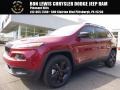 Deep Cherry Red Crystal Pearl 2017 Jeep Cherokee Sport 4x4