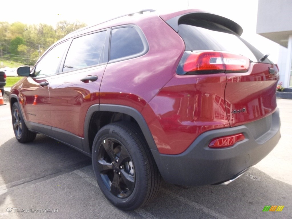 2017 Cherokee Sport 4x4 - Deep Cherry Red Crystal Pearl / Black photo #3