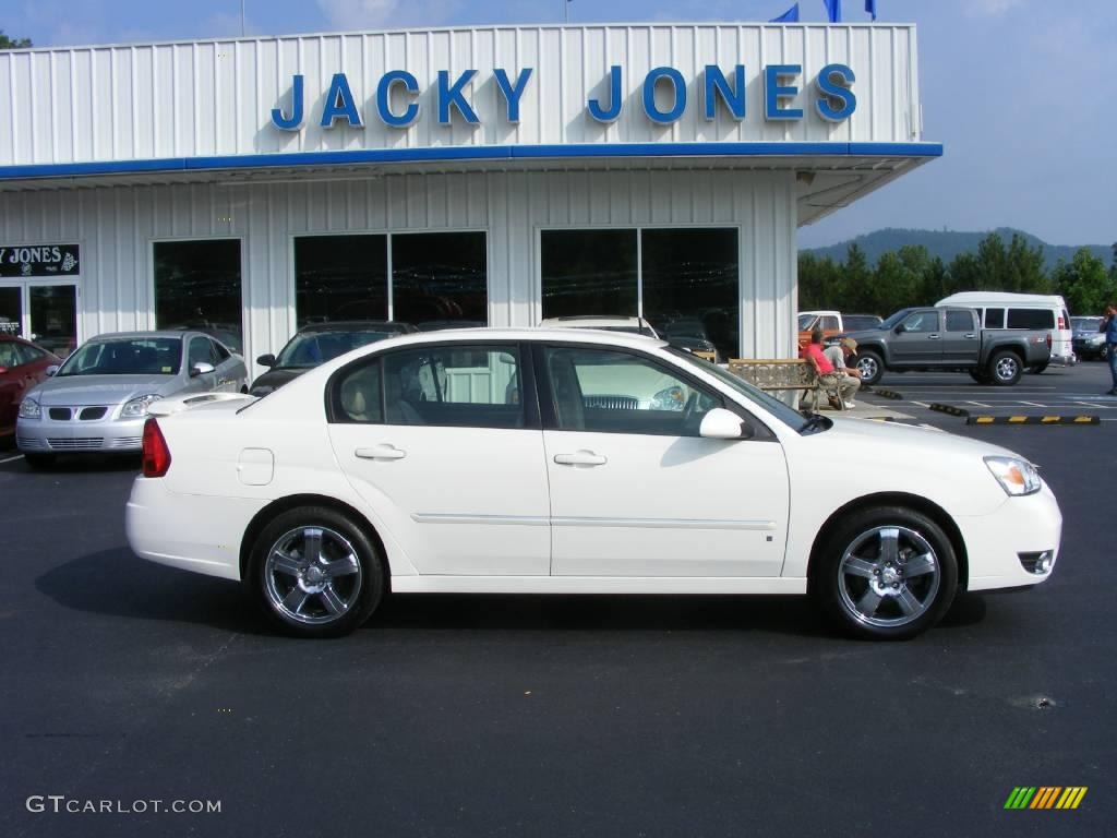 2007 Malibu LTZ Sedan - White / Cashmere Beige photo #4