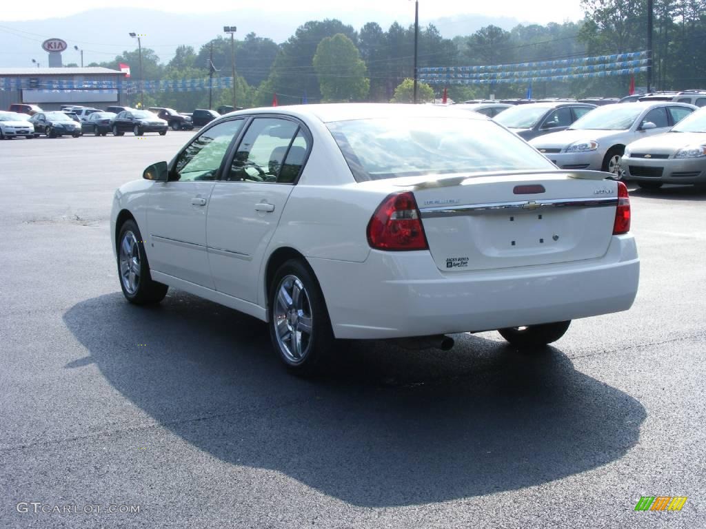 2007 Malibu LTZ Sedan - White / Cashmere Beige photo #7