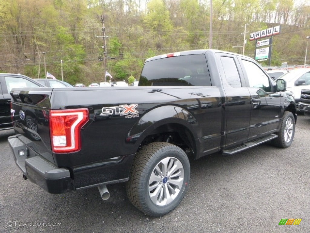 2017 F150 XL SuperCab 4x4 - Shadow Black / Black photo #2