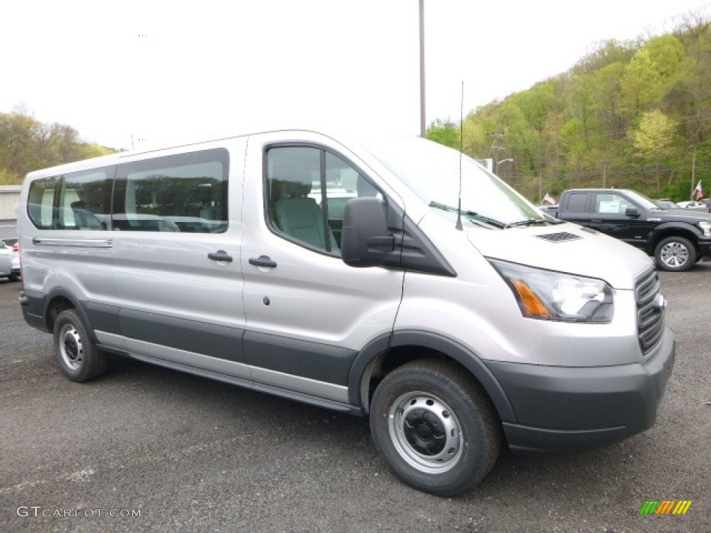 Ingot Silver 2017 Ford Transit Wagon XL 350 LR Long Exterior Photo #120081681
