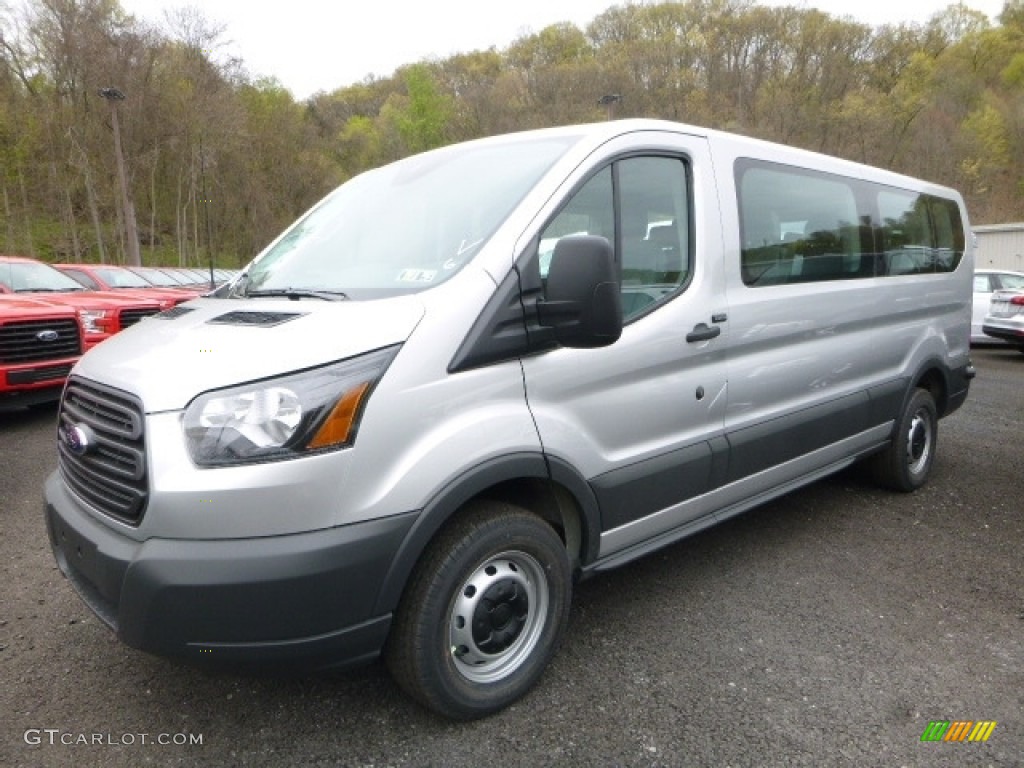 Ingot Silver 2017 Ford Transit Wagon XL 350 LR Long Exterior Photo #120081720