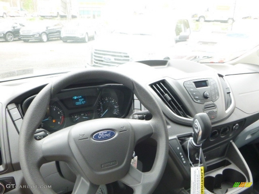 2017 Ford Transit Wagon XL 350 LR Long Pewter Dashboard Photo #120081795