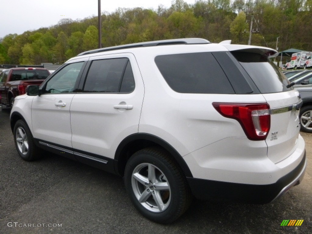2017 Explorer XLT 4WD - White Platinum / Ebony Black photo #6