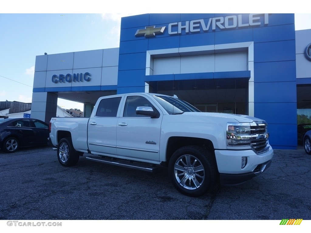 2017 Silverado 1500 High Country Crew Cab 4x4 - Iridescent Pearl Tricoat / High Country Saddle photo #1