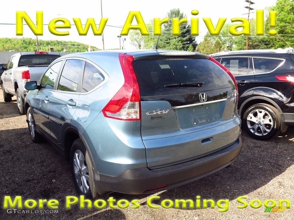 2014 CR-V EX AWD - Twilight Blue Metallic / Beige photo #1