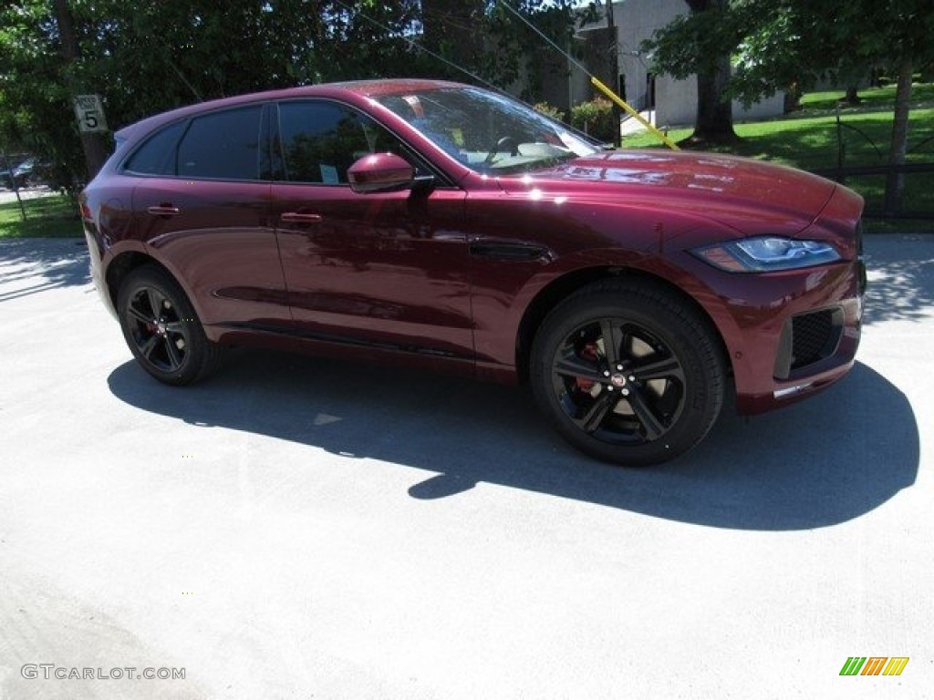 2017 F-PACE 35t AWD S - Odyssey Red / Jet w/Light Oyster photo #1