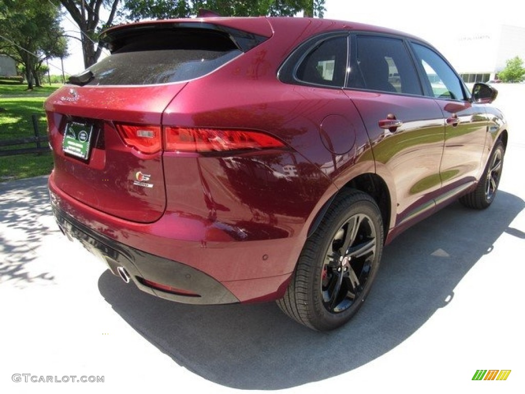 2017 F-PACE 35t AWD S - Odyssey Red / Jet w/Light Oyster photo #7