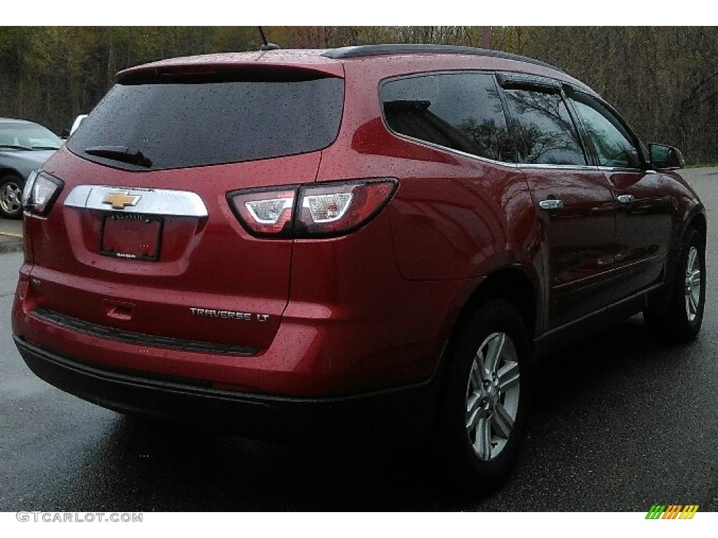 2013 Traverse LT AWD - Crystal Red Tintcoat / Dark Titanium/Light Titanium photo #1