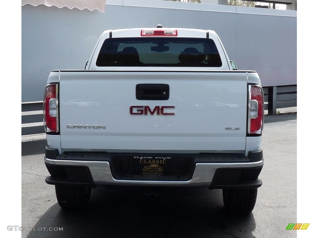 2017 Canyon SLE Extended Cab - Summit White / Jet Black photo #3